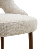 Fabric Dining Chairs in Set of 2 - Milo
