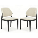 Fabric Dining Chairs in Set of 2 - Mira