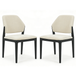 Fabric Dining Chairs in Set of 2 - Mira