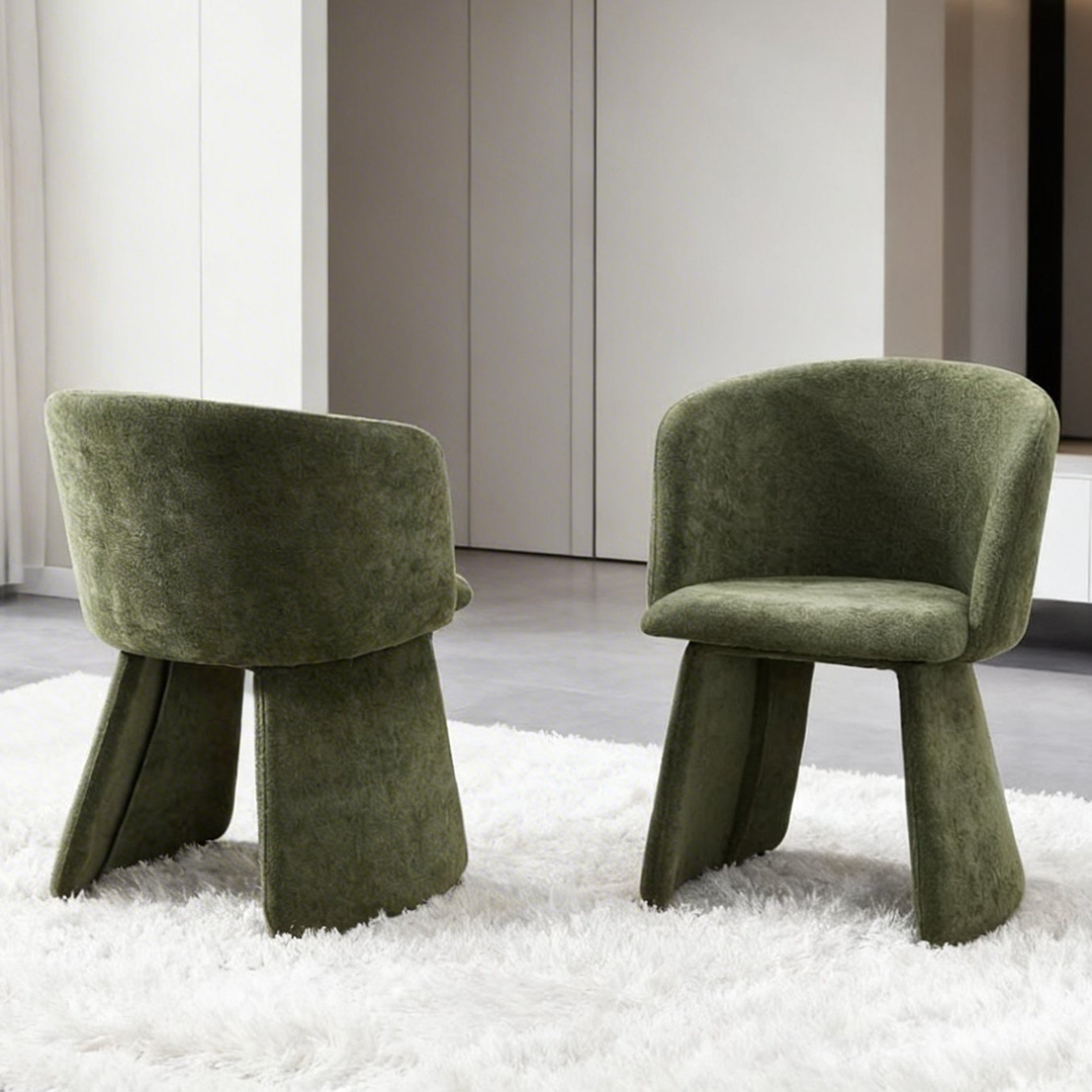 Fabric Dining Chairs in Set of 2 - Ravenna