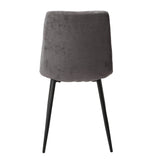 Fabric Dining Chairs in Set Of 2 Straight Stitch - Aspen