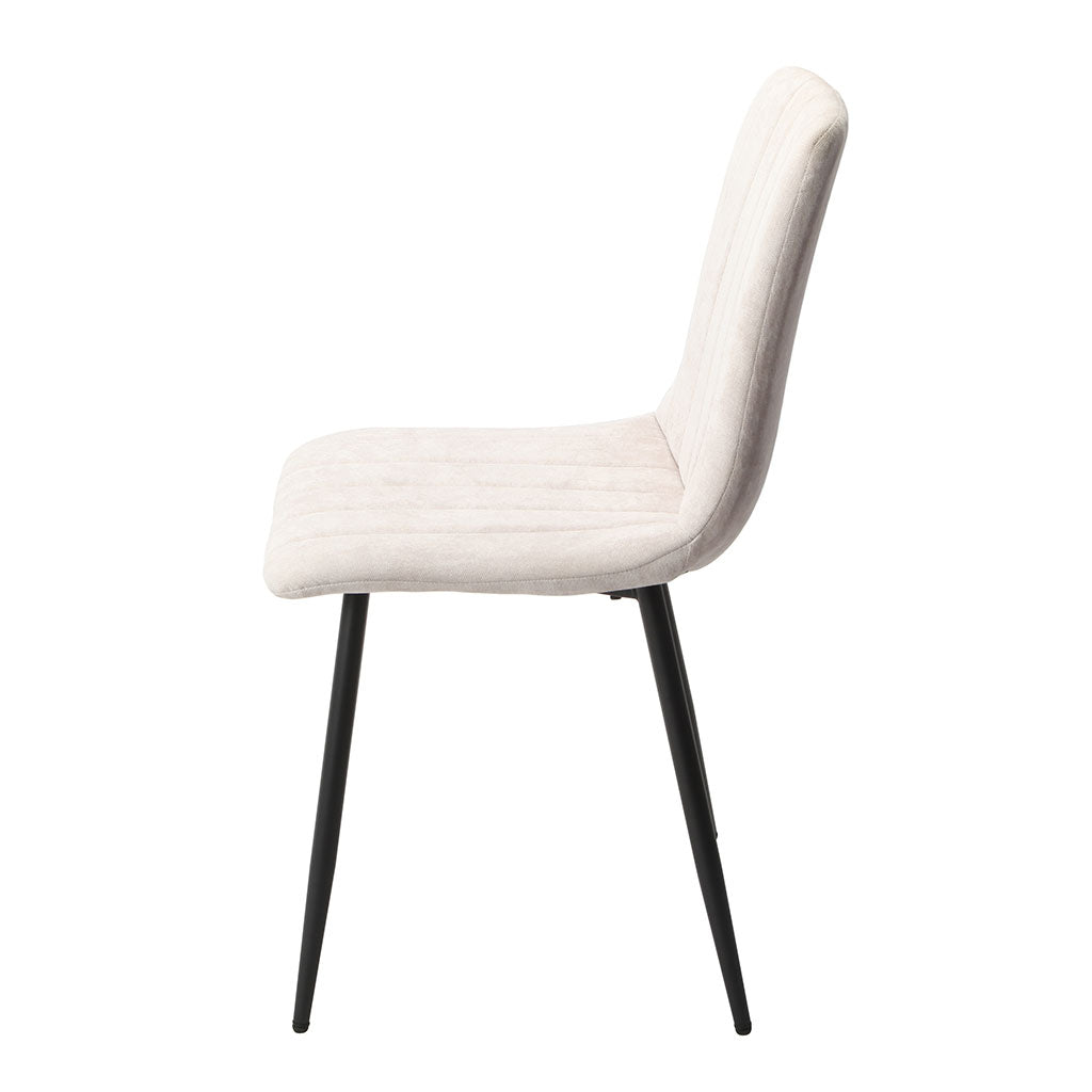 Fabric Dining Chairs in Set Of 2 Straight Stitch - Aspen