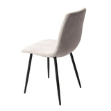 Fabric Dining Chairs in Set Of 2 Straight Stitch - Aspen