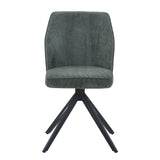 Fabric Dining Chairs in Set Of 2 Swivel - Aspen