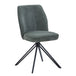 Fabric Dining Chairs in Set Of 2 Swivel - Aspen