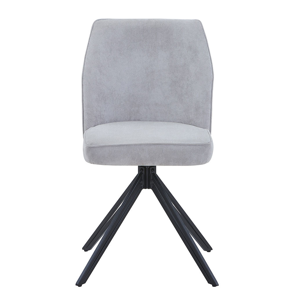 Fabric Dining Chairs in Set Of 2 Swivel - Aspen