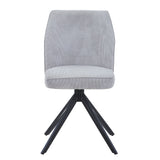 Fabric Dining Chairs in Set Of 2 Swivel - Aspen
