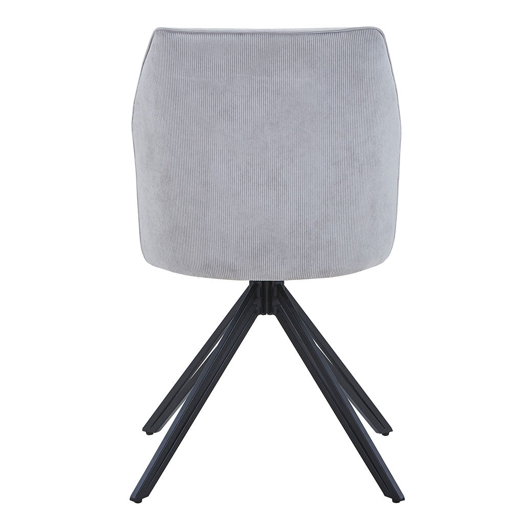 Fabric Dining Chairs in Set Of 2 Swivel - Aspen