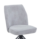 Fabric Dining Chairs in Set Of 2 Swivel - Aspen