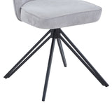 Fabric Dining Chairs in Set Of 2 Swivel - Aspen