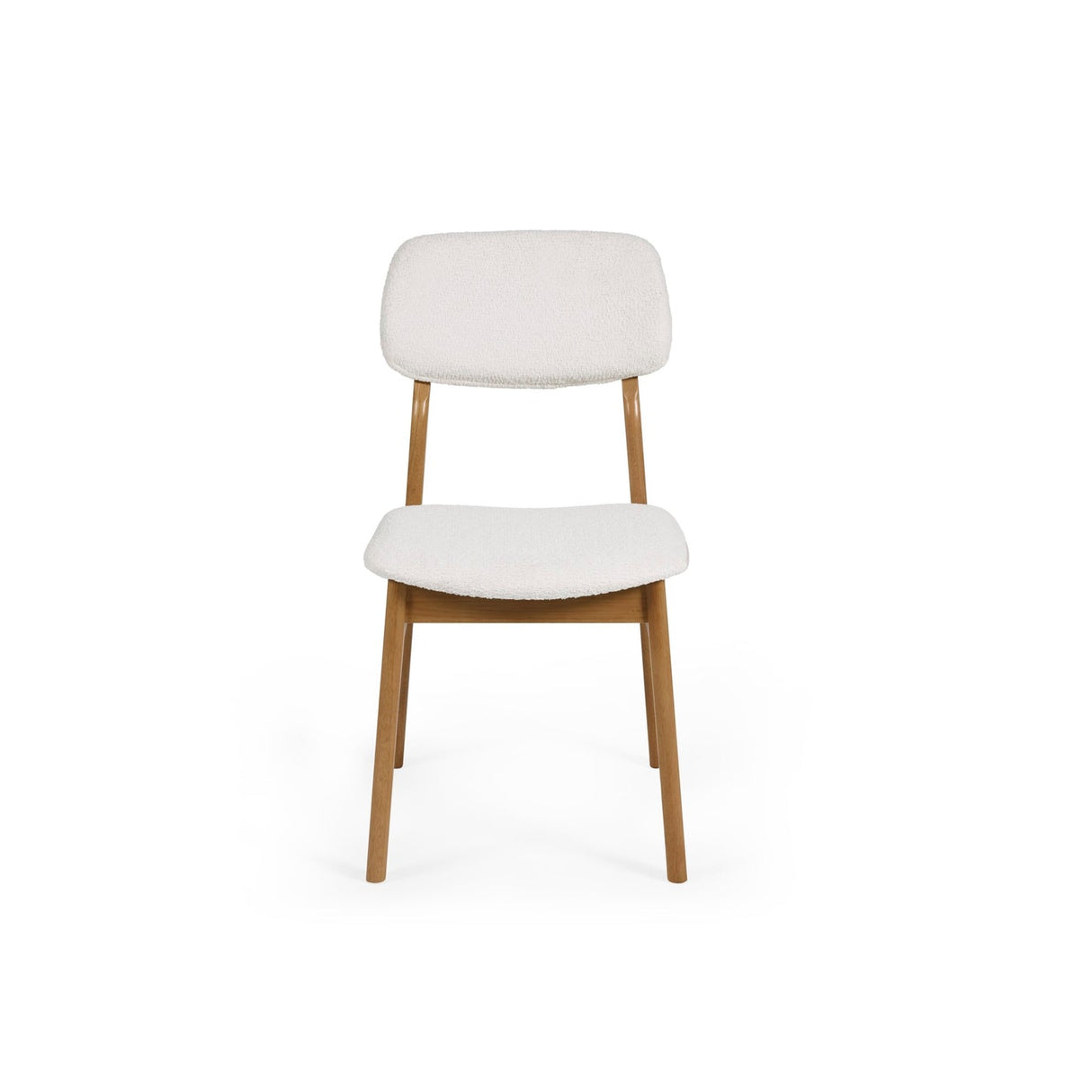 Fabric Dining Chairs in Set Of 2 With Wooden Frame - Theia