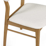 Fabric Dining Chairs in Set Of 2 With Wooden Frame - Theia