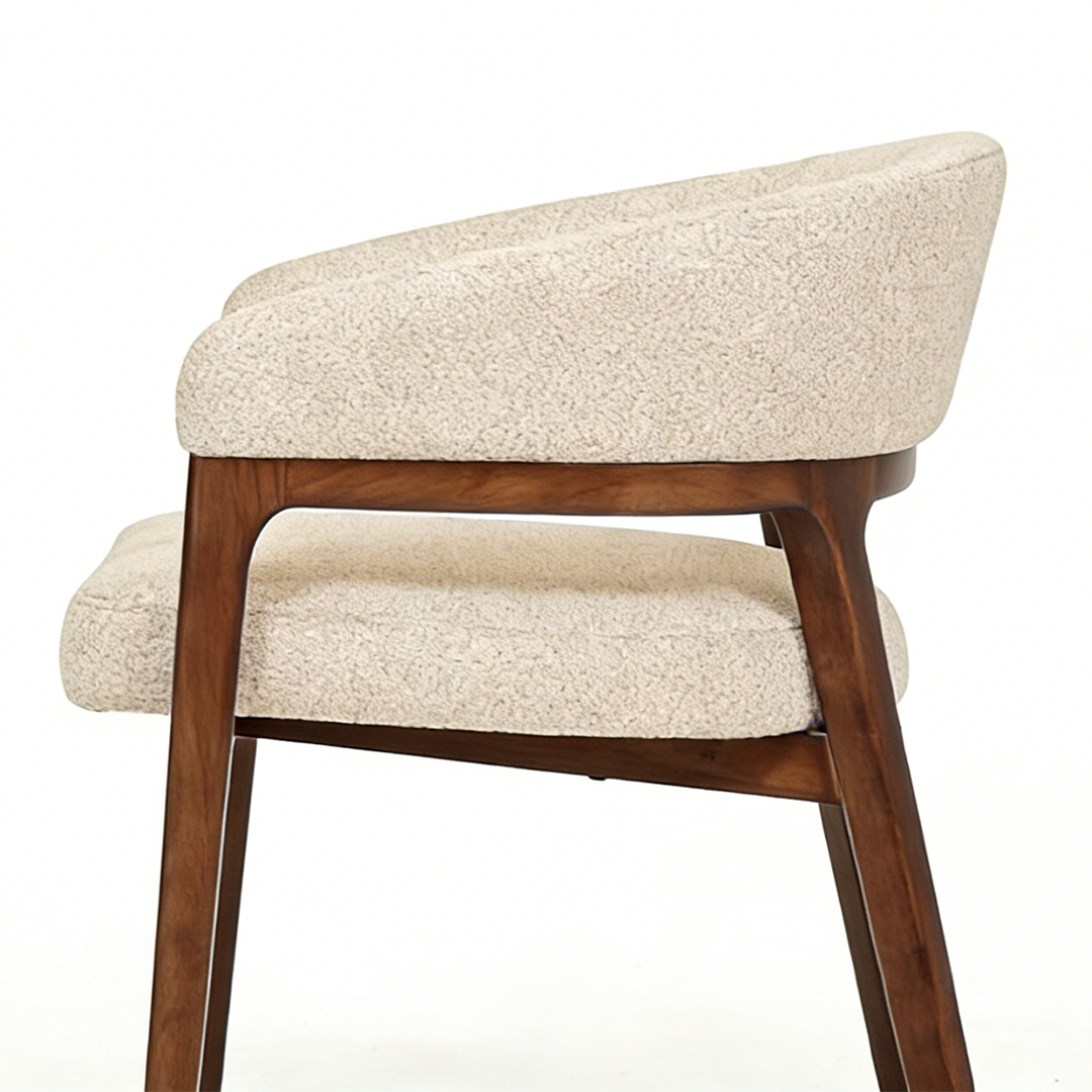 Fabric Dining Chairs in Set of 2 - Zara