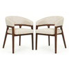 Fabric Dining Chairs in Set of 2 - Zara