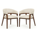 Fabric Dining Chairs in Set of 2 - Zara
