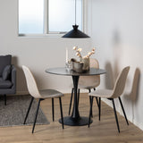 Fabric Dining Chairs in Set Of 4 - Celia