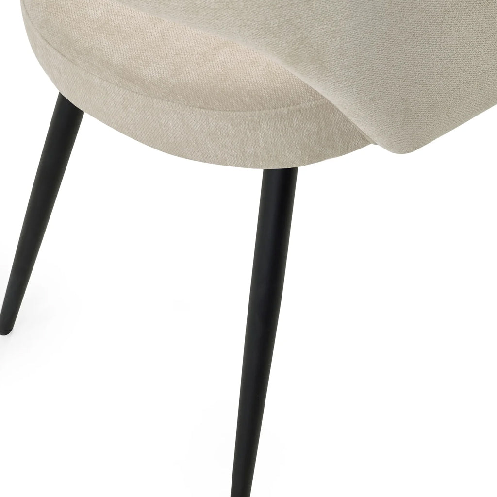 Fabric Dining Chairs in Set Of 2 - Ella