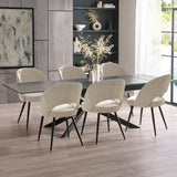 Fabric Dining Chairs in Set Of 2 - Ella