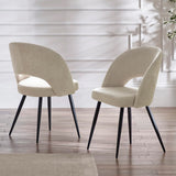 Fabric Dining Chairs in Set Of 2 - Ella