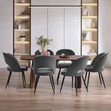 Fabric Dining Chairs in Set Of 2 - Ella