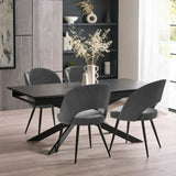 Fabric Dining Chairs in Set Of 2 - Ella