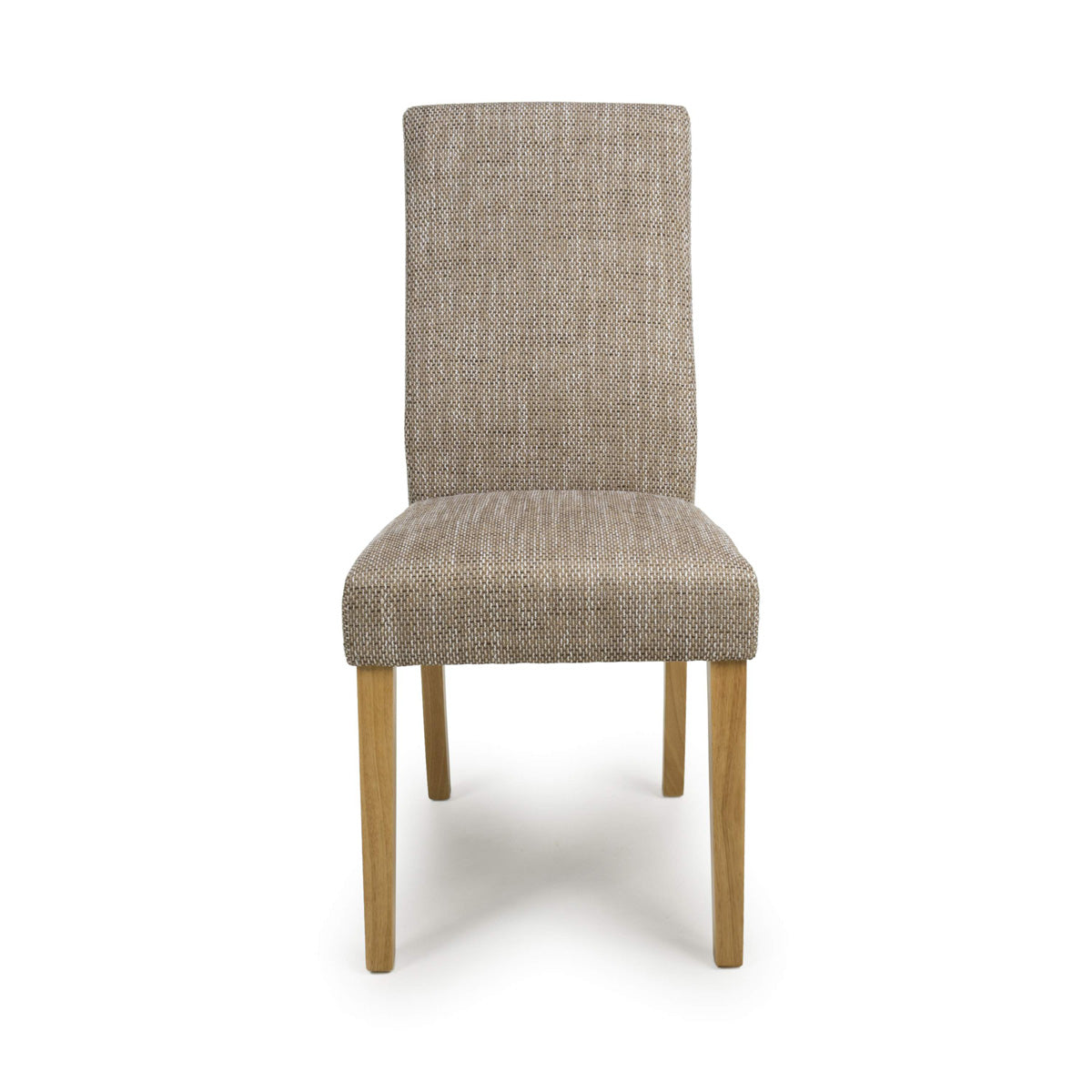 Fabric Dining Chairs in Set Of 2 With Natural Rubberwood Legs - Bailey