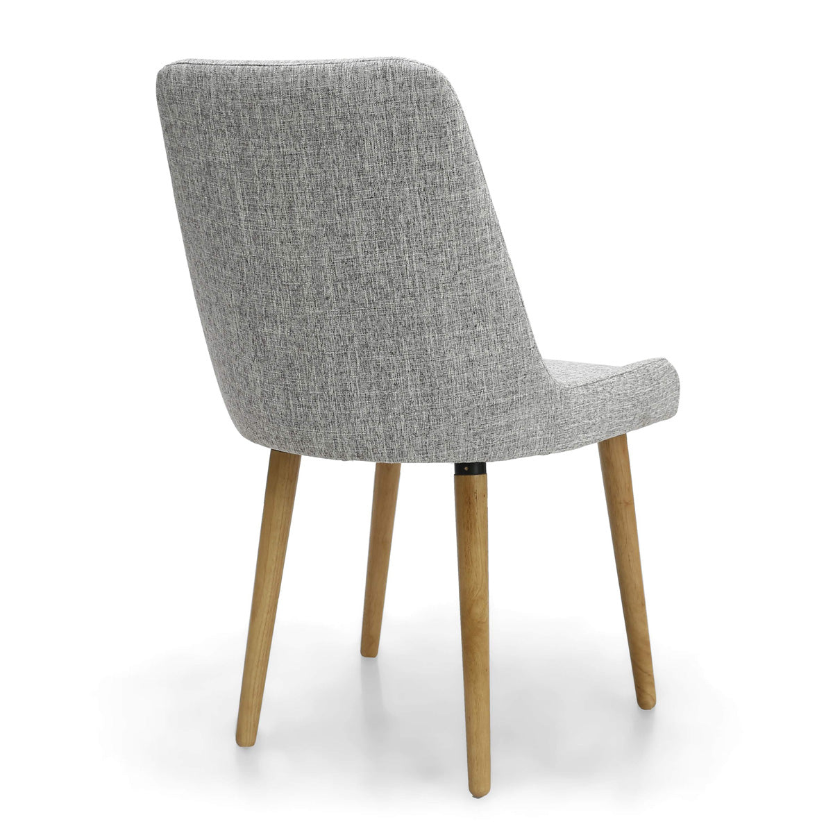 Fabric Dining Chairs in Set Of 2 With Natural Rubberwood Legs - Capri