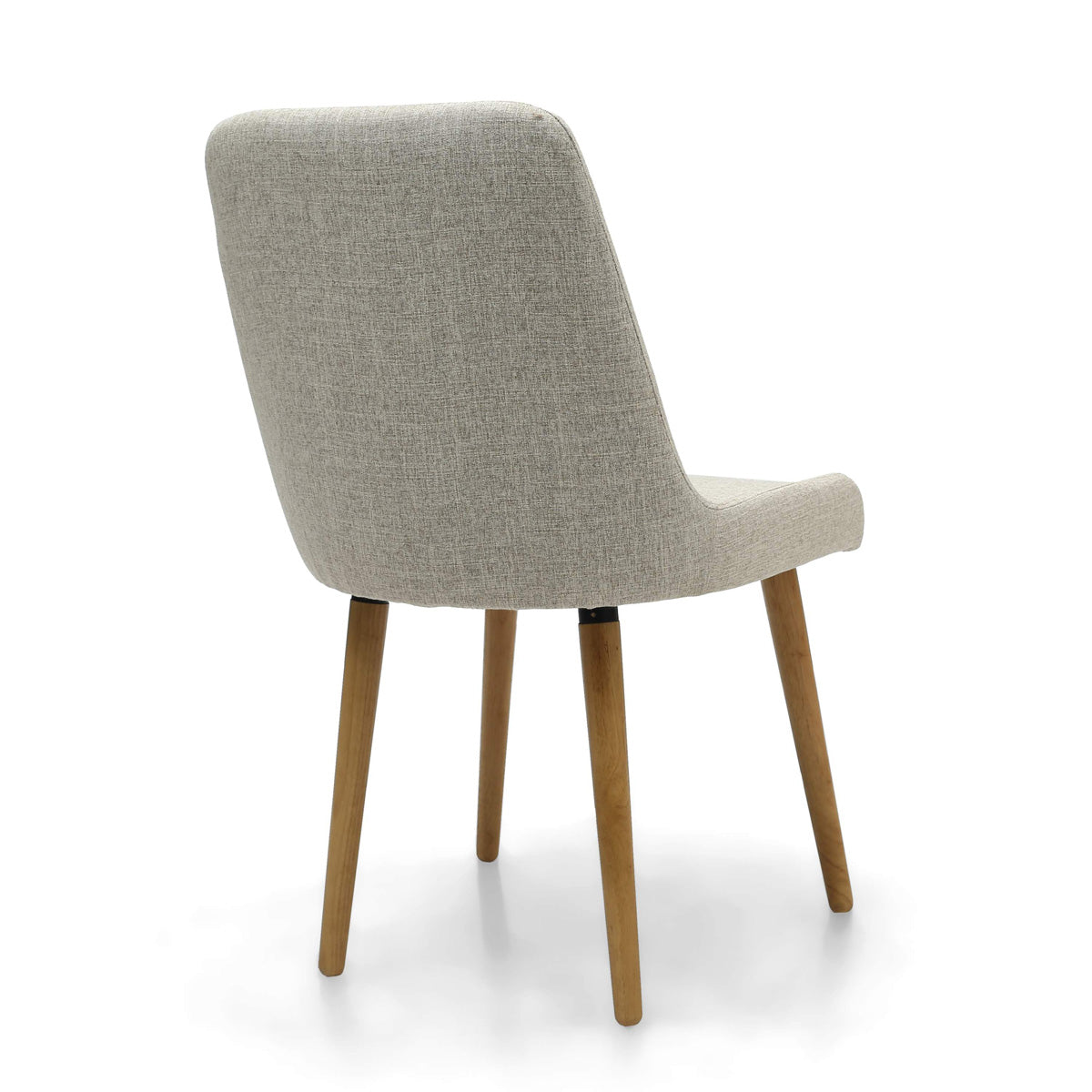 Fabric Dining Chairs in Set Of 2 With Natural Rubberwood Legs - Capri