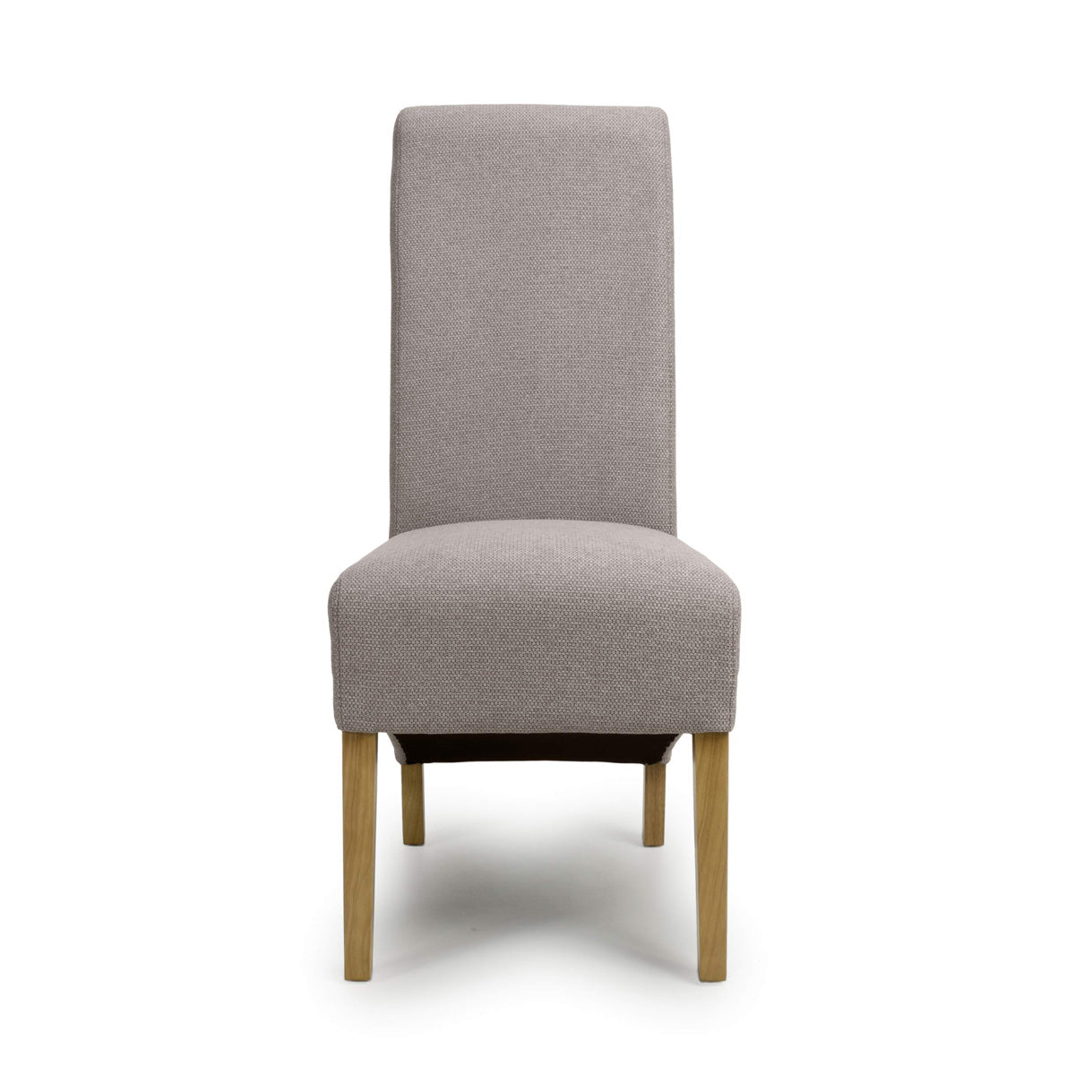 Fabric Dining Chairs in Set Of 2 With Natural Rubberwood Legs - Krista