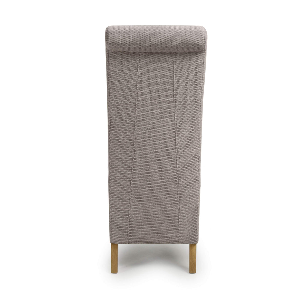 Fabric Dining Chairs in Set Of 2 With Natural Rubberwood Legs - Krista