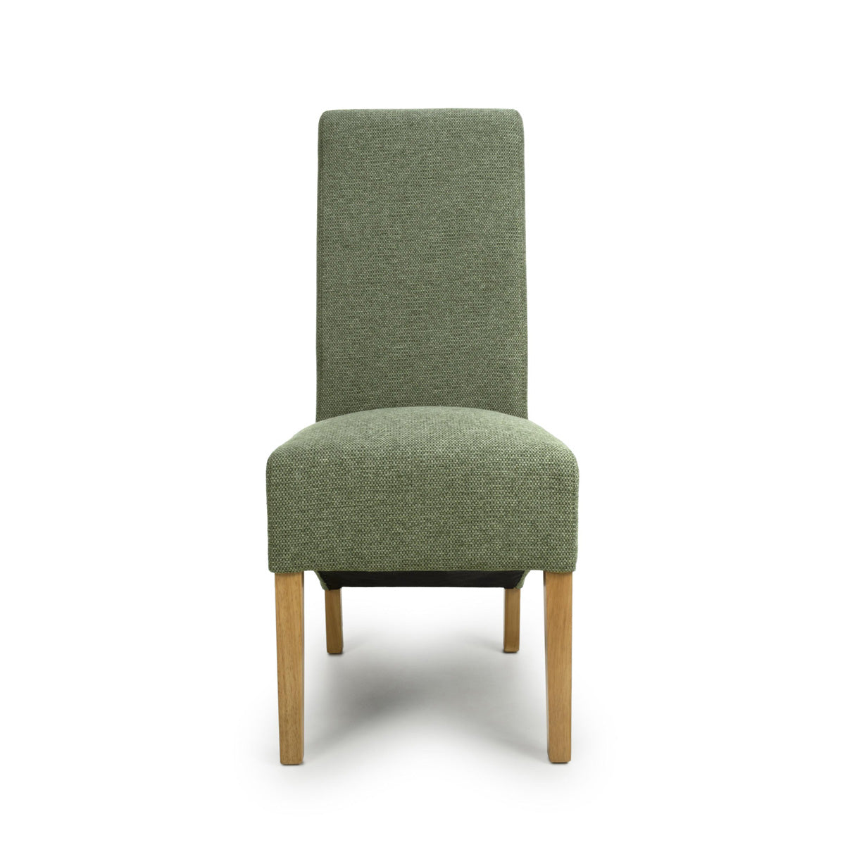 Fabric Dining Chairs in Set Of 2 With Natural Rubberwood Legs - Krista