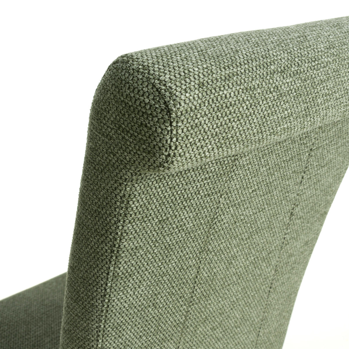Fabric Dining Chairs in Set Of 2 With Natural Rubberwood Legs - Krista