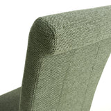 Fabric Dining Chairs in Set Of 2 With Natural Rubberwood Legs - Krista