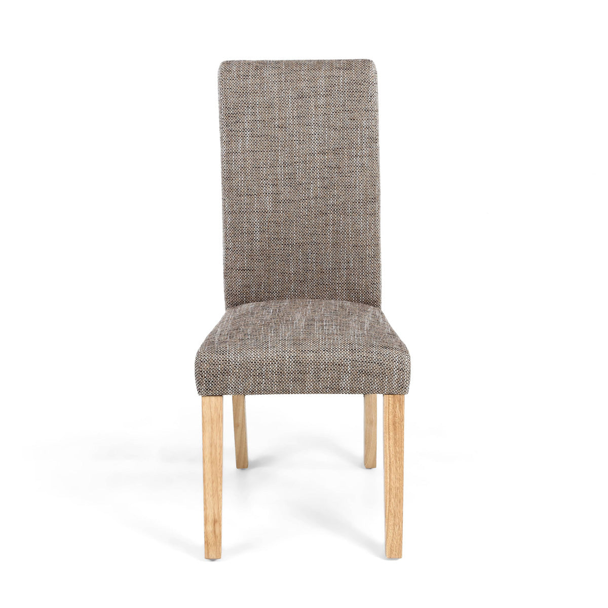 Fabric Dining Chairs in Set Of 2 With Scroll Back - Karta