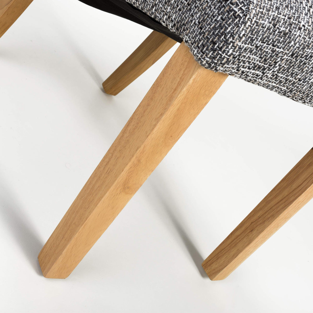 Fabric Dining Chairs in Set Of 2 With Scroll Back - Karta
