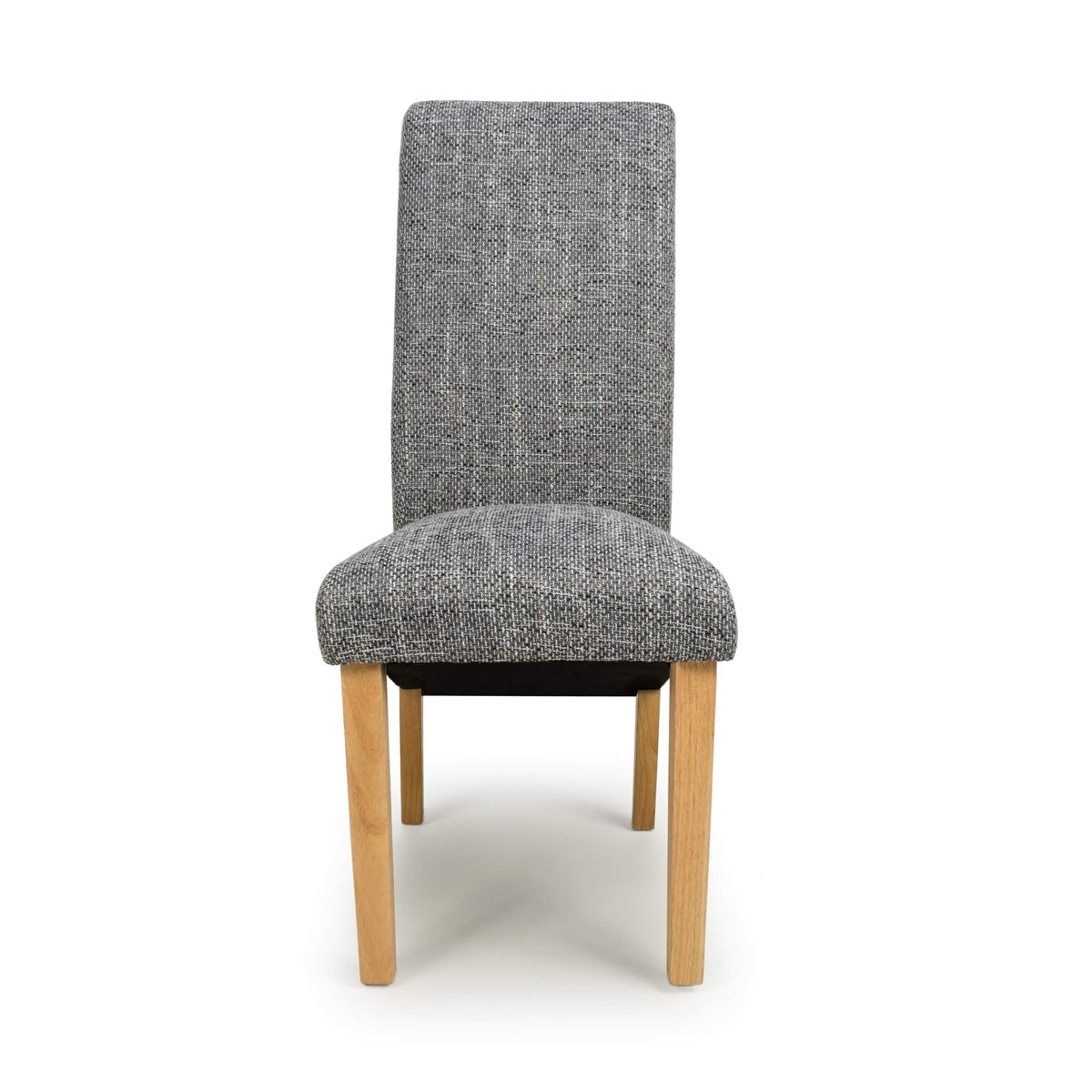 Fabric Dining Chairs in Set Of 2 With Scroll Back - Karta