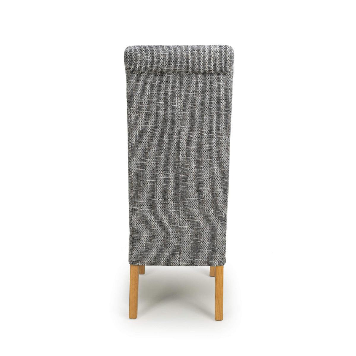 Fabric Dining Chairs in Set Of 2 With Scroll Back - Karta