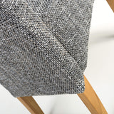Fabric Dining Chairs in Set Of 2 With Scroll Back - Karta