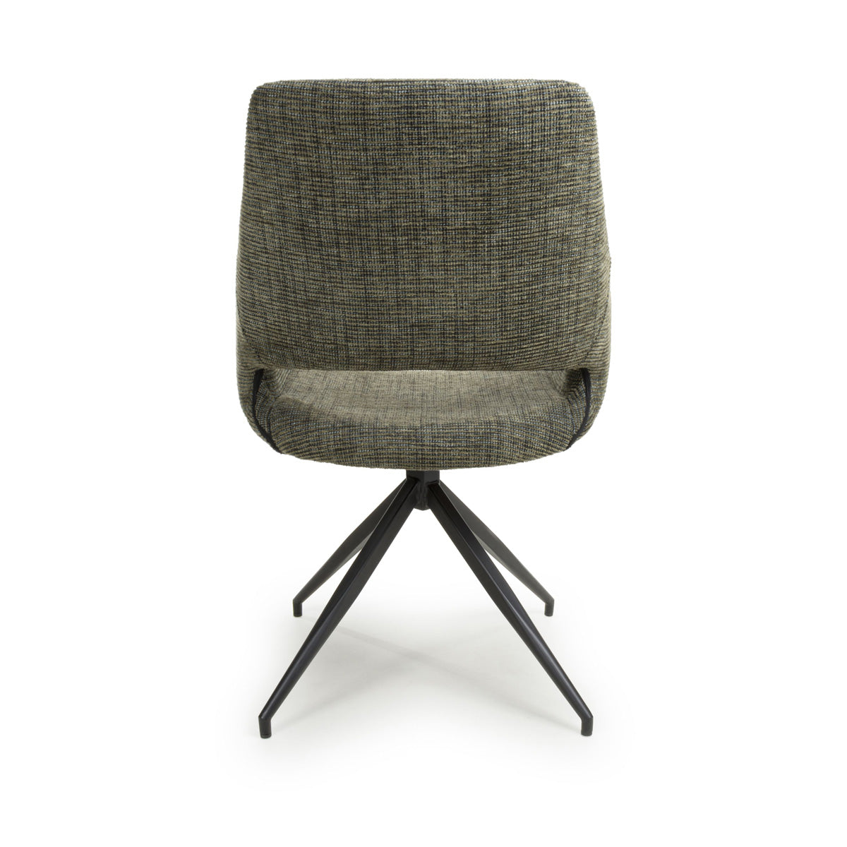 Fabric Dining Chairs in Set Of 2 With Swivel Function - Aztec