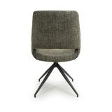 Fabric Dining Chairs in Set Of 2 With Swivel Function - Aztec
