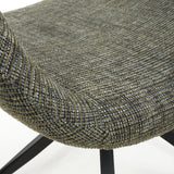 Fabric Dining Chairs in Set Of 2 With Swivel Function - Aztec