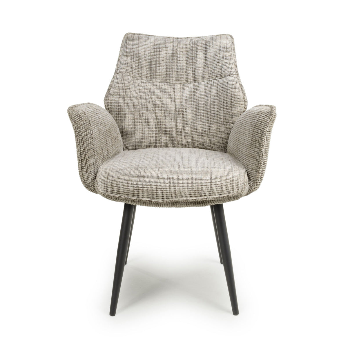 Fabric Dining Chairs in Set Of 2 With Swivel Function - Baltimore