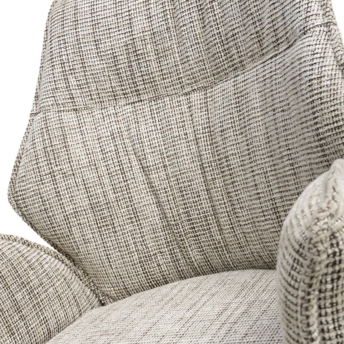 Fabric Dining Chairs in Set Of 2 With Swivel Function - Baltimore