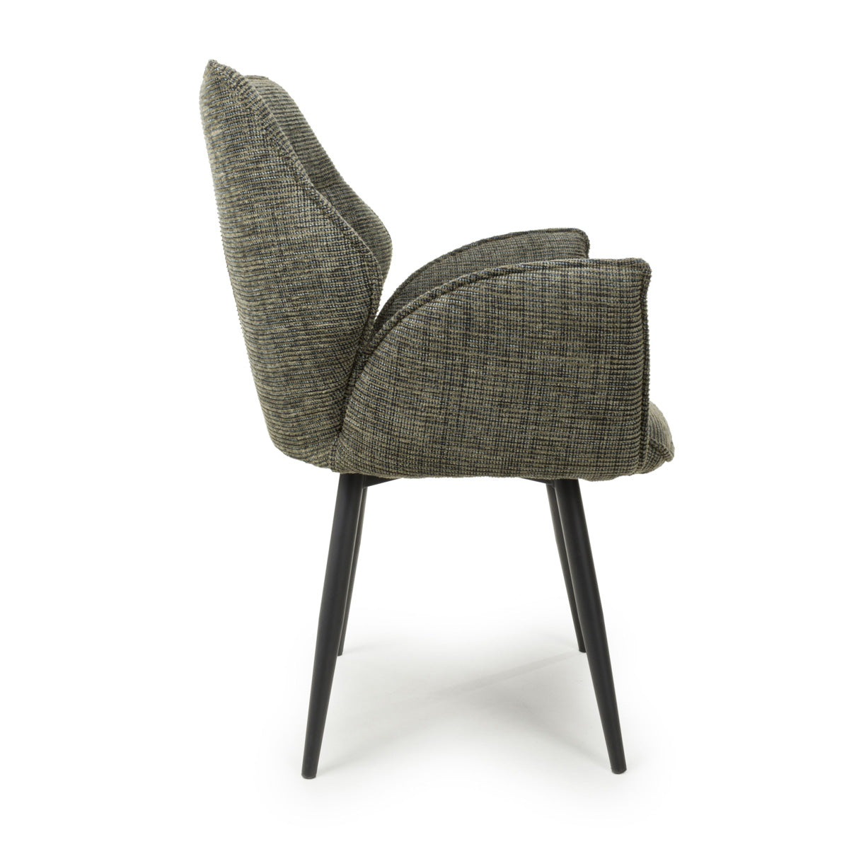 Fabric Dining Chairs in Set Of 2 With Swivel Function - Baltimore