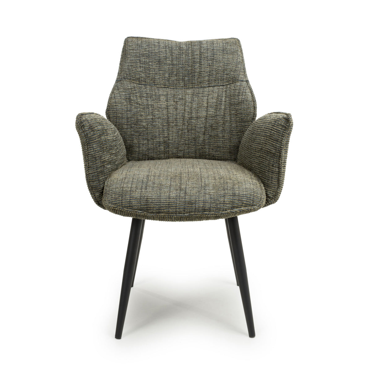 Fabric Dining Chairs in Set Of 2 With Swivel Function - Baltimore