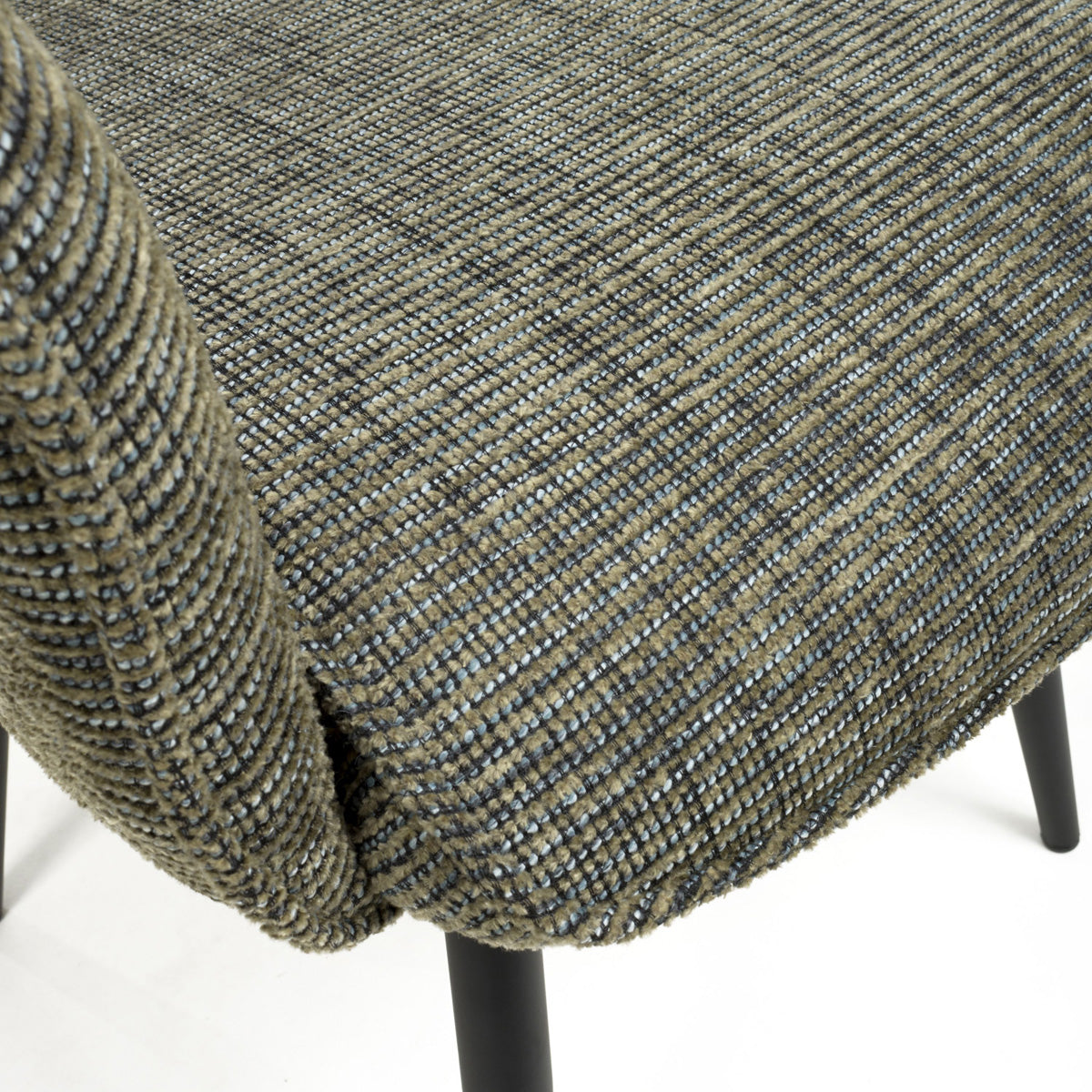 Fabric Dining Chairs in Set Of 2 With Swivel Function - Baltimore