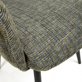 Fabric Dining Chairs in Set Of 2 With Swivel Function - Baltimore