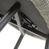 Fabric Dining Chairs in Set Of 2 With Swivel Function - Baltimore