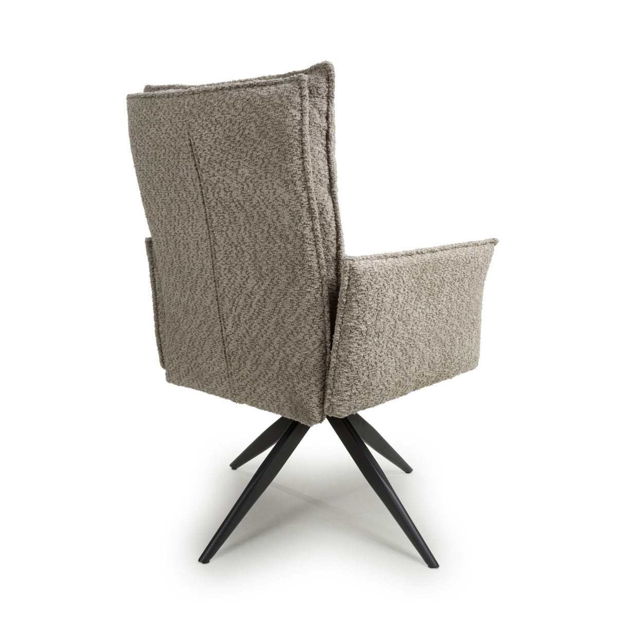 Fabric Dining Chairs in Set Of 2 With Swivel Function - Brunswick