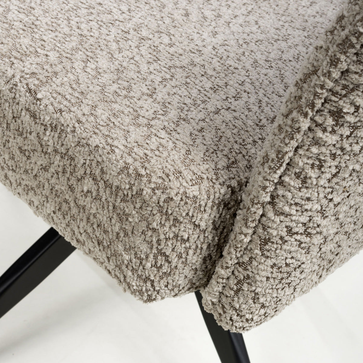 Fabric Dining Chairs in Set Of 2 With Swivel Function - Brunswick